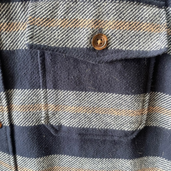 J Crew Blanket-Stripe Shirt Jacket - Picture 4 of 6